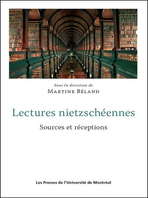 cover image of Lectures nietzschéennes